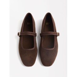 Parfois Velvet Ballet Flats