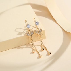Anting Panjang Kupu-Kupu Berlian LM178